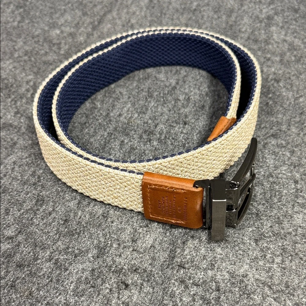 Tommy Bahama Blue and Tan Braided Belt